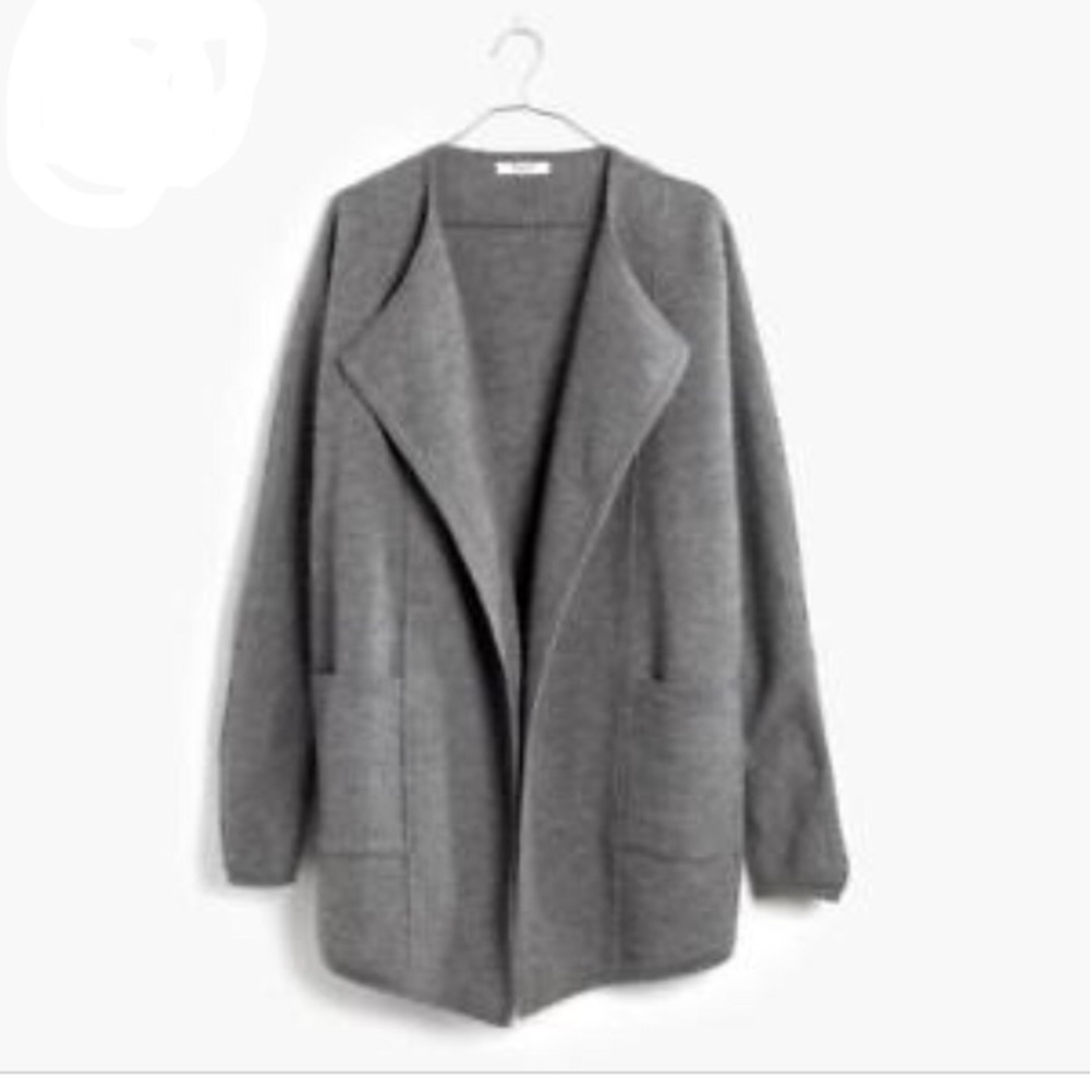 madewell oversized sweater jacket